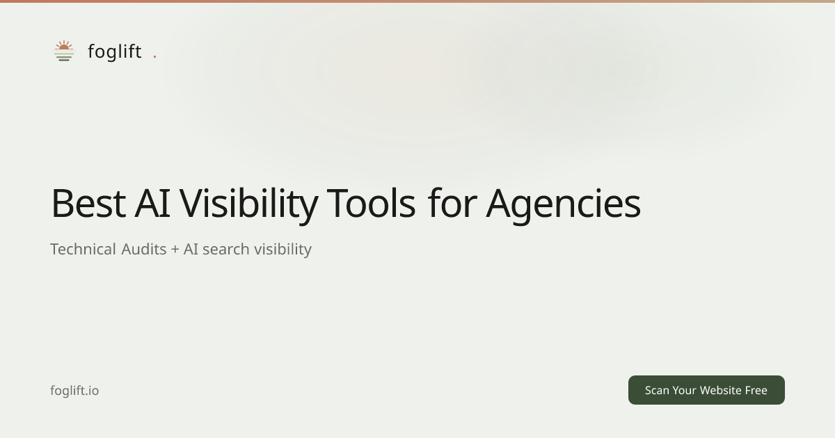 Best AI Visibility Tools for Agencies 2026 | Foglift