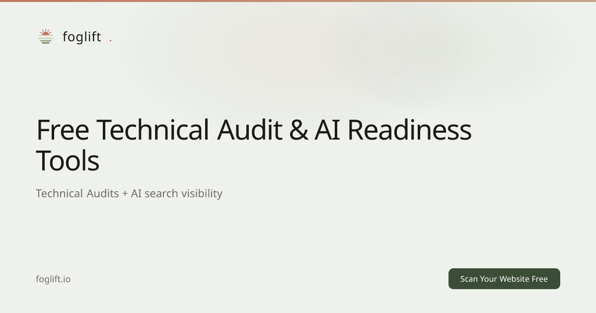46+ Free Technical Audit & Developer Tools | Foglift